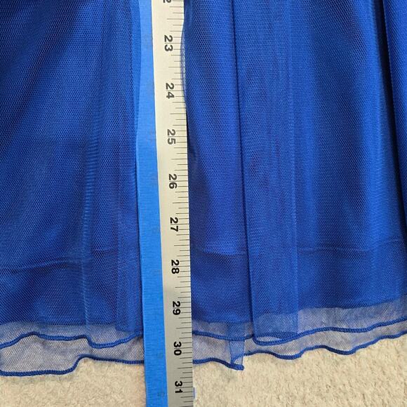Xtraordinary Sleeveless Blue Fit & Flare Dress Lace and Tulle Sz 3 Skater Fairy - Picture 8 of 10